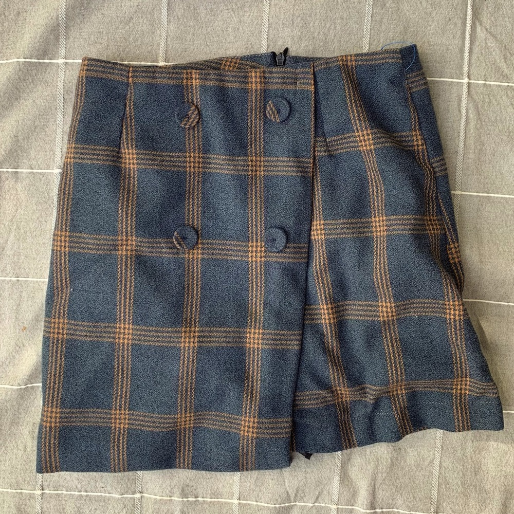 Vintage inspired plaid mini skirt